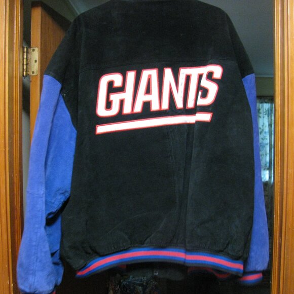 NY NEW YORK GIANTS VARSITY EMBROIDERED GAME DAY WINTER JACKET SIZE XXL GREAT CND - Picture 5 of 10